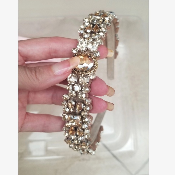 Luxe Rhinestone Statement Party Evening Holiday Headband - Picture 6 of 6